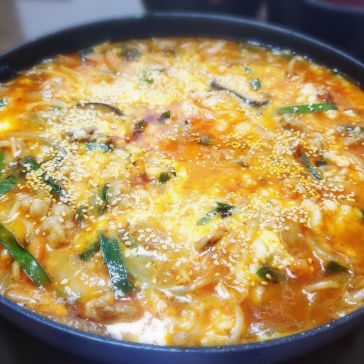 フライパンで簡単 カルビクッパ レシピ 作り方 By こぶた 楽天レシピ